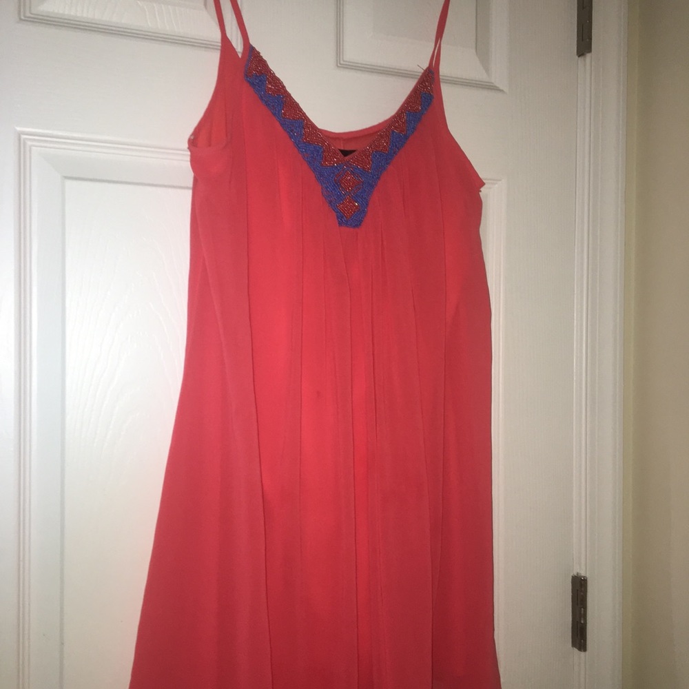 Pink flowy dress